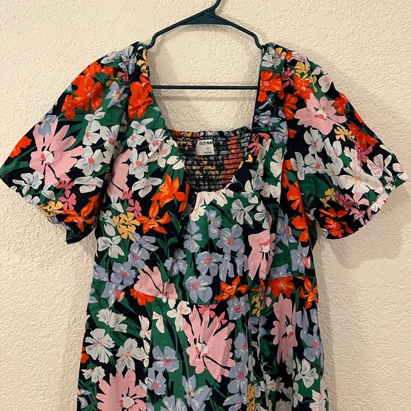 Old Navy Colorful Floral Midi Dress - Picture 4 of 5